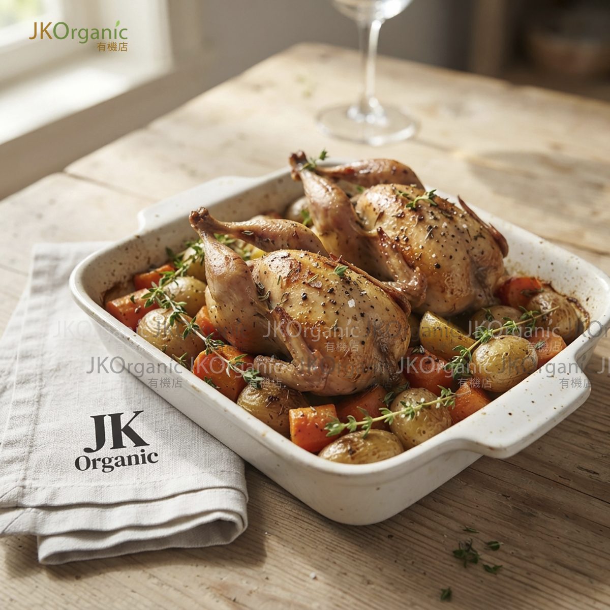 香草焗鵪鶉食譜｜法國無激素鵪鶉 Herb Roasted French Quail