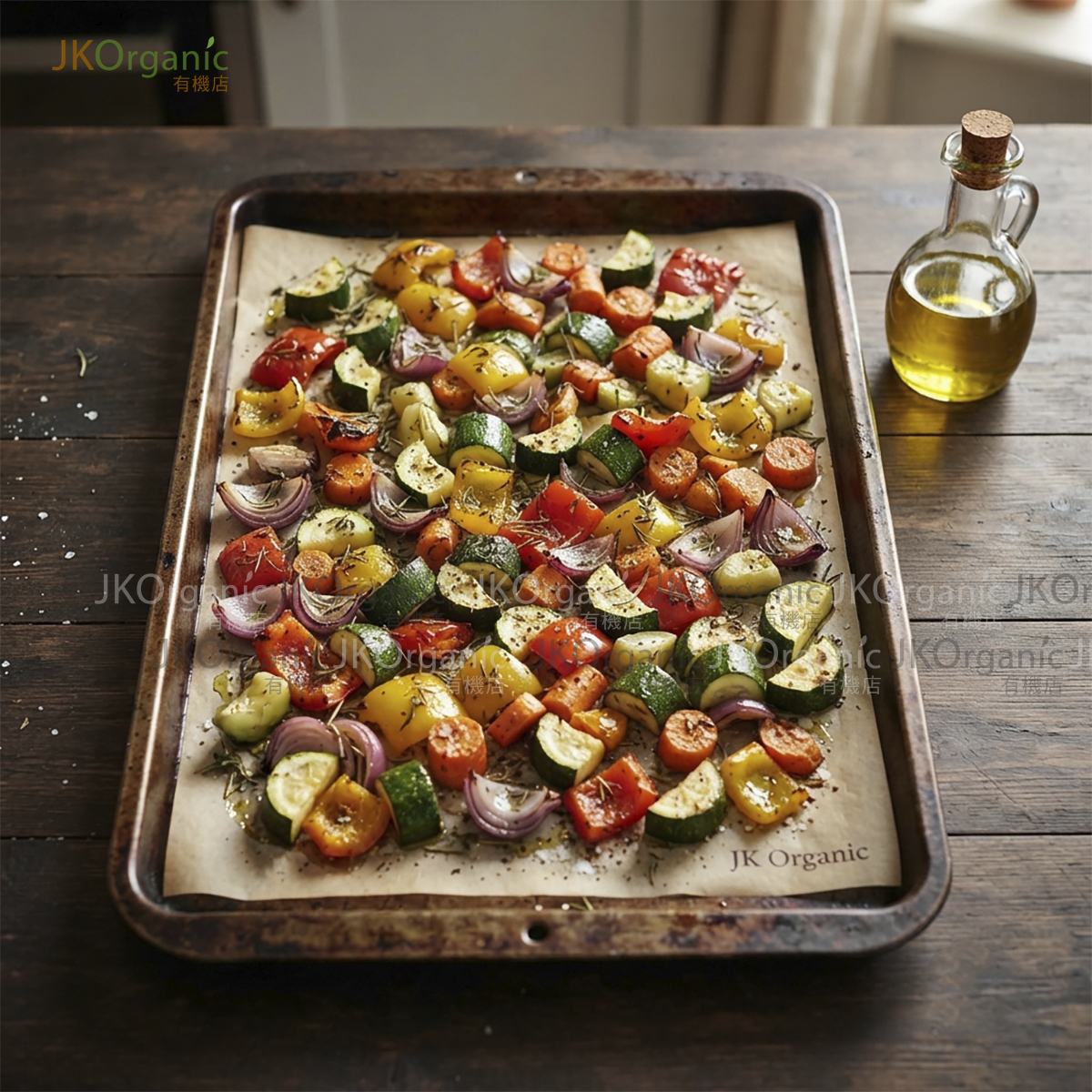 橄欖油香草烤時蔬食譜｜初榨橄欖油 Herb-Roasted Vegetables Olive Oil