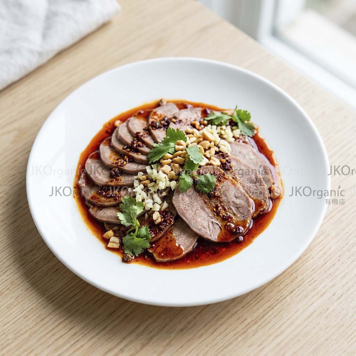 川式紅油牛脷食譜｜澳洲有機無激素牛脷切片 Sichuan Chili Oil Organic Beef Tongue