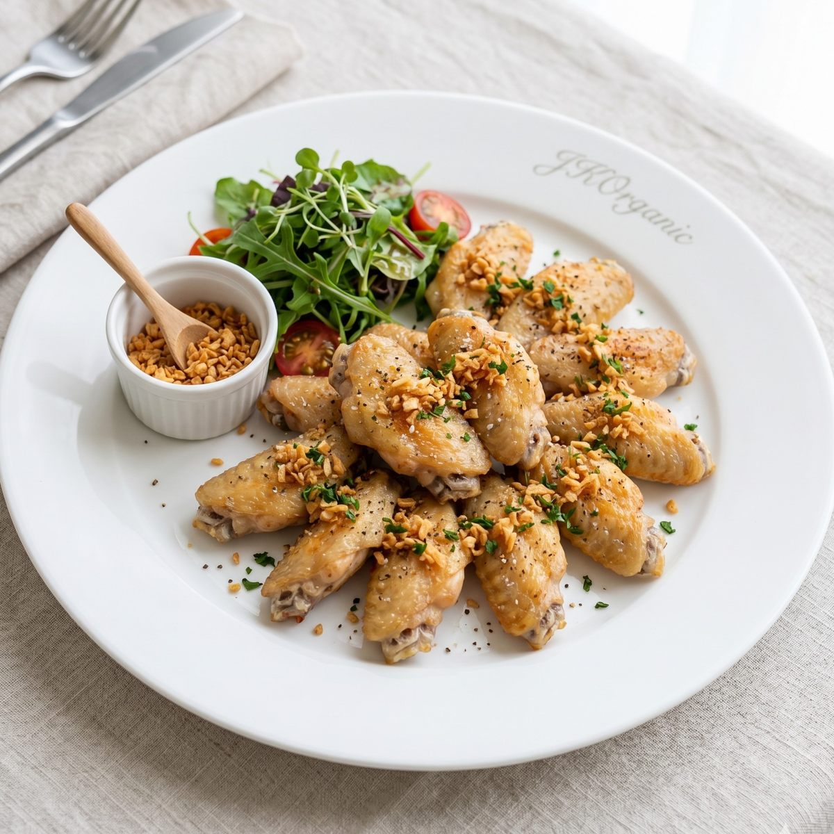 鹽焗雞翼食譜｜紐西蘭有機無激素雞中翼 Salt-Baked Organic Chicken Wings