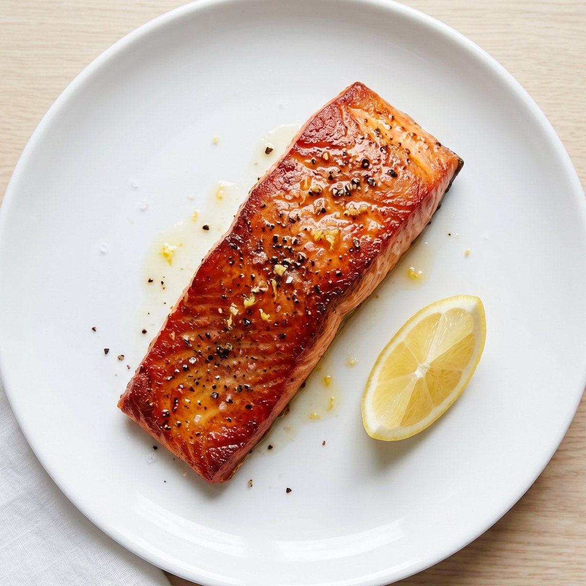 檸檬黑椒煎三文魚食譜｜加拿大野生紅三文魚 Lemon Pepper Wild Sockeye Salmon