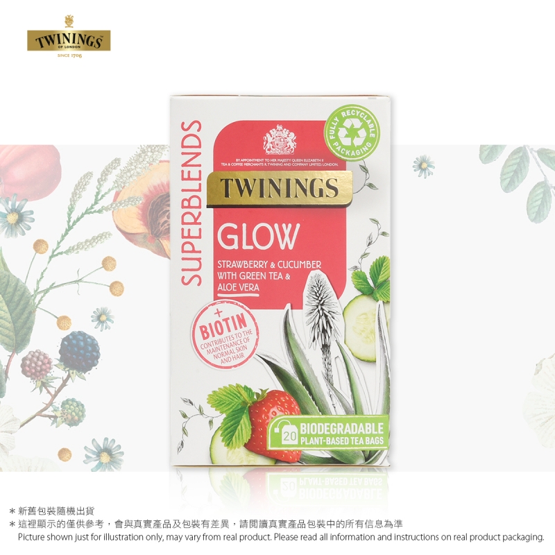 川寧草本健康系列 - 煥光養顏茶 20茶包 (草莓青瓜綠茶)