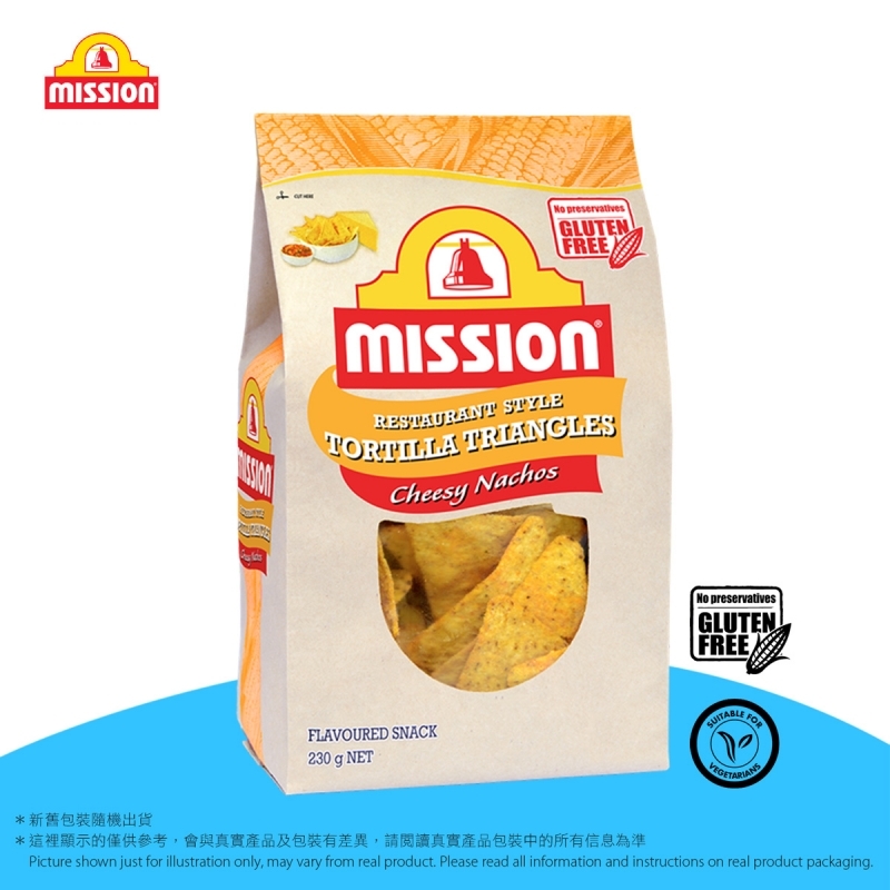 辣脆芝士栗米 墨西哥脆片 Mission Chips - Cheesy Nachos Chips