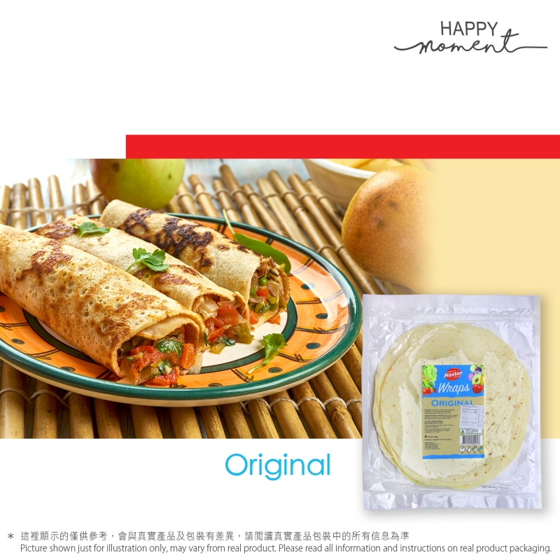 原味手捲薄餅 Original Wraps (6 pcs/pack)